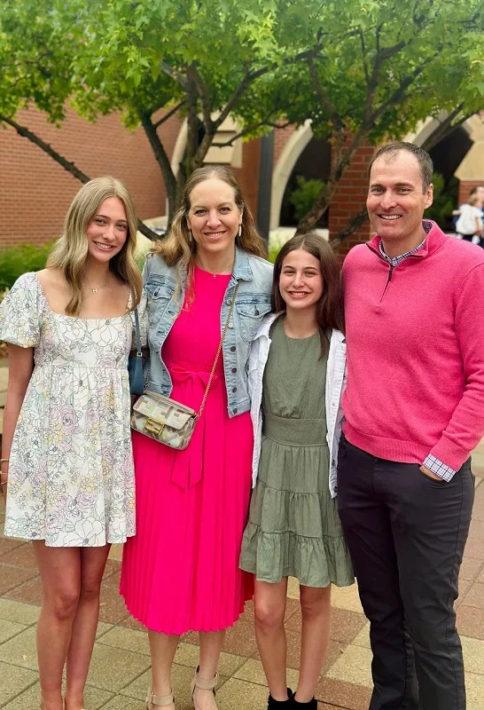 Dr's and their daughters, family photo